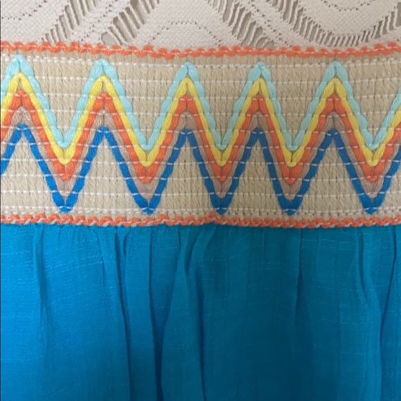 As U Wish by Aztec Tan & Blue Sundress - Picture 3 of 7